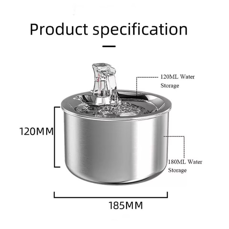 Design Stainless Steel Pet Wat - Pet Water Fountain บทวิจารณ์และราคา