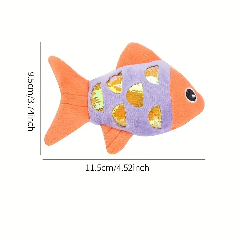Colorful Pet Cat Toys Fish Cri - Catnip Toys บทวิจารณ์และราคา
