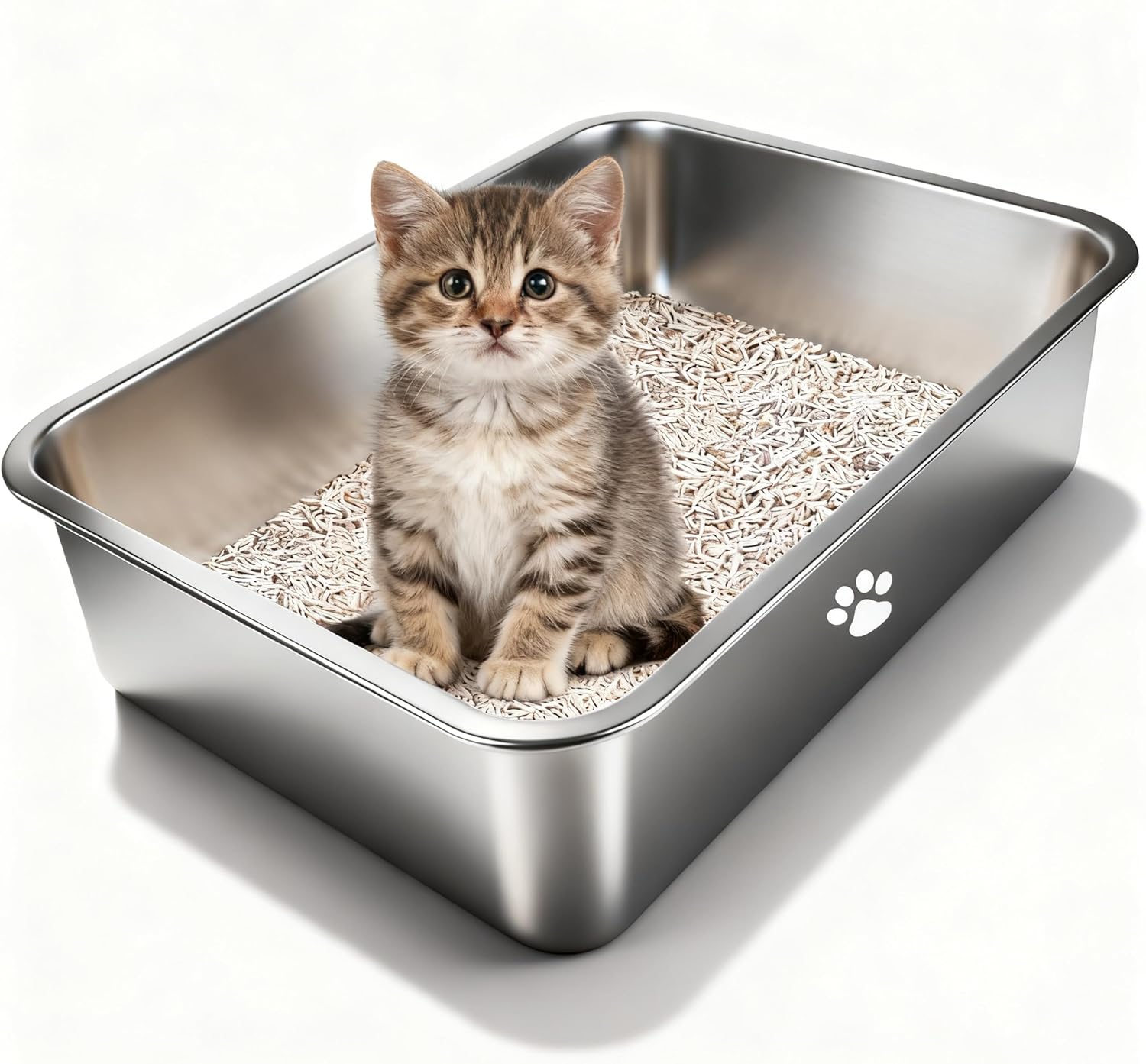 Stainless Steel Cat Litter Box - Pet X Supplies & Tack บทวิจารณ์และราคา