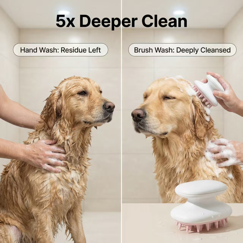 Pet Cleaning Massage Brush Dog - Pet Supplies In Store บทวิจารณ์และราคา