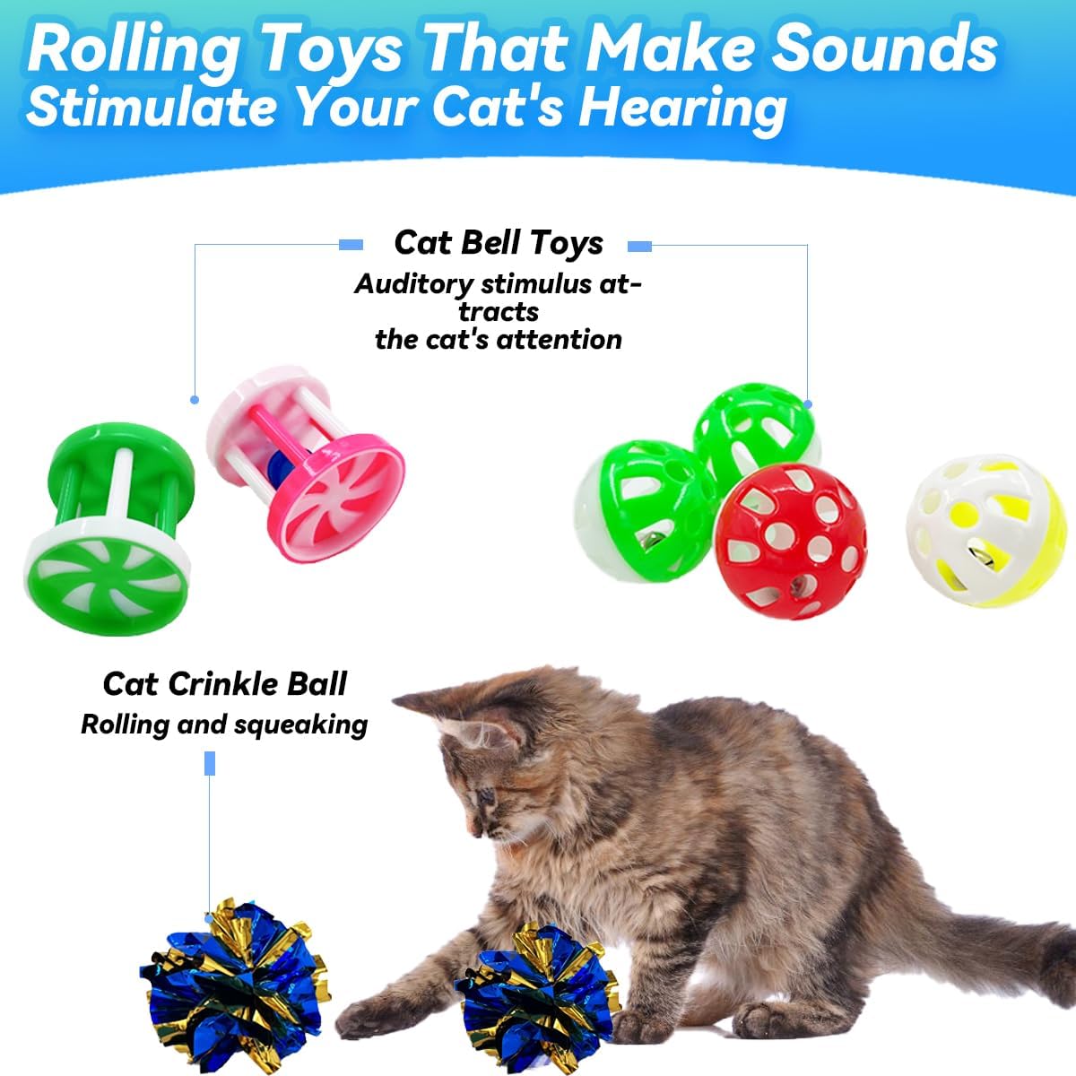 27Pcs Cat Toy Combo Set, Catni - Catnip Toys บทวิจารณ์และราคา
