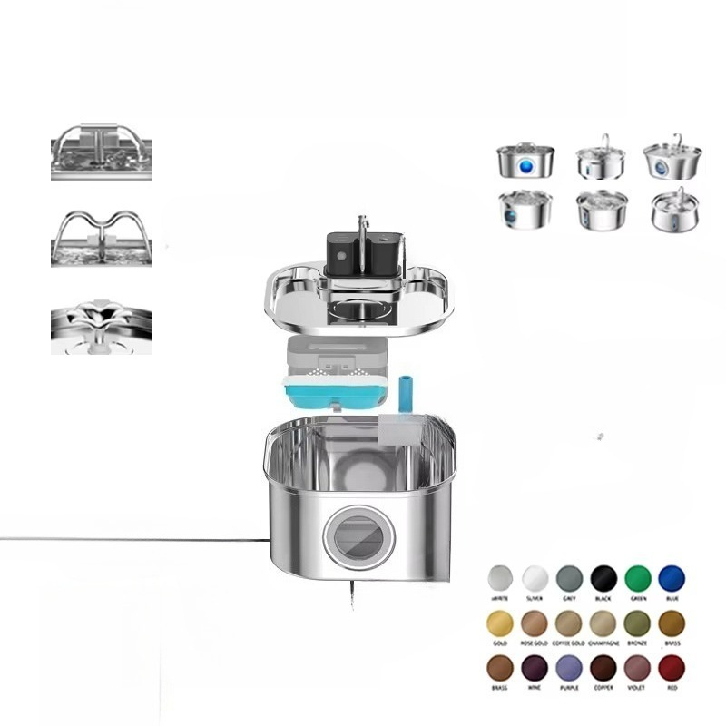 3.2L Wireless Cat Water Founta - Pet Water Fountain บทวิจารณ์และราคา